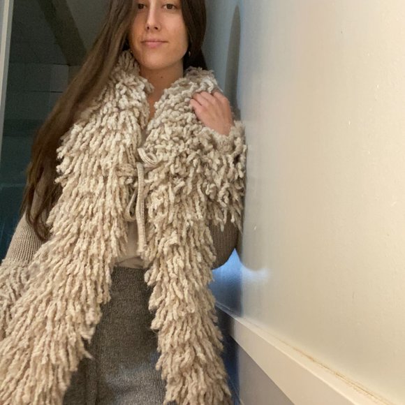 Shaggy Fringe Cardigan - Picture 6 of 10